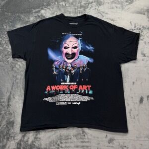 Ice Nine Kills Terrifier 3 A Work of Art Movie Poster T-Shirt Black XL Horror